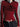 Y2K Red Distressed Slim-Fit Sweater