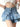 High-Waisted Ruffled Denim Mini Skirt