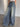 Vintage Washed Blue Denim Wide Leg Jeans