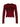 Y2K Red Distressed Slim-Fit Sweater