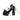 Platform High Heel Sandals with Bow Detail