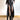 Y2K Style Biker Belted Split Skirt