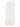 White Wide-Leg Pants with Ruched Hem