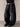 Non-Stretch Wide-Leg Faux Denim