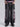 Loose Fit Wide Leg Jeans with Pink Floral Print