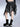 Y2K Plaid & Mesh Skirt with Asymmetrical Hem