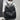 Stylish Black Synthetic Faux Leather Backpack
