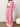 Y2K Style Pink Zip-Up Hoodie and Pants Set