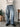 1pc American Distressed Washed Loose Fit Jeans