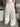 High-Waisted White Wide Leg Parachute Pants