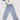 Y2K Streetwear Light Blue Geometric Straight-Leg Pants