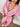 Y2K Style Pink Zip-Up Hoodie and Pants Set