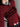 Y2K Red Distressed Slim-Fit Sweater