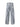 ACID-WASH BARBED WIRE DESIGN STRAIGHT LEG LONG PANTS