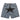 ACID-WASH DENIM SHORTS WITH BLACK STAR DESIGN HIP HOP SHORTS
