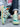 AQUA AND WHITE SNEAKER CASUAL FOOTWEAR WITH BRIGHT DESIGN