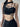 ASYMMETRICAL BLACK CROP TOP COTTON BLEND SUMMER