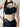 ASYMMETRICAL BLACK CROP TOP COTTON BLEND SUMMER