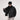 ASYMMETRICAL BLACK PUFFER JACKET WITH TURN-DOWN COLLAR AND COTTON LINING