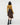 ASYMMETRICAL BROWN SKIRT: MODERN FASHION VEGAN LEATHER