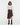 ASYMMETRICAL BROWN SKIRT: MODERN FASHION VEGAN LEATHER