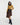 ASYMMETRICAL BROWN SKIRT: MODERN FASHION VEGAN LEATHER