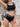ATHLETIC SET TWO-PIECE COLOR BLOCK KNIT FABRIC