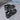 ATHLETIC SHOES BLACK GRAY MAN MADE LACE UP