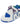 ATHLETIC SHOES WHITE WITH BLACK SOLES - SPORTS FOOTWEAR FOR ACTIVE