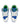 ATHLETIC SHOES WHITE WITH BLACK SOLES - SPORTS FOOTWEAR FOR ACTIVE