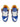 ATHLETIC SHOES WHITE WITH BLACK SOLES - SPORTS FOOTWEAR FOR ACTIVE