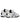 ATHLETIC SHOES WHITE WITH BLACK SOLES - SPORTS FOOTWEAR FOR ACTIVE
