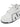ATHLETIC SHOES WHITE WITH BLACK SOLES - SPORTS FOOTWEAR FOR ACTIVE