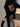 BACKLESS LONG-SLEEVED BLACK TOP WITH CHIC BLACK DESIGN
