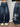 BAGGY JEANS WITH GRIM REAPER DESIGN - BLUE Y2K BOYFRIEND STYLE