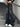 BAGGY JEANS WITH STAR PATCHES - DARK Y2K STAR STYLE