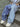 BAGGY JEANS WITH TWO TONES WIDE LEG DENIM PANTS