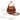 BASKETBALL-SHAPED PURSE WITH HANDLES AND CHAIN FOR ACCESSORIES