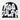 BEANIE BLACK AND WHITE PATTERNED MEA CULPA BEANIS