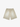 BEIGE DRAWSTRING SHORTS WITH COTTON SUNFADED SPRAY FINISH