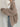 BEIGE LONG SLEEVE CARDIGAN FOR CASUAL WINTER WARDROBE - one size - Sweetheart Supplies