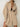 BEIGE OVERSIZED SHIRT DRESS WITH LAPEL NECKLINE AND LOOSE FIT