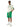 BEIGE SHORT SLEEVE POLO SHIRT WITH GREEN ACCENTS - TRENDY CASUAL