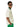 BEIGE SHORT SLEEVE POLO SHIRT WITH GREEN ACCENTS - TRENDY CASUAL