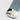 BEIGE SNEAKERS WITH NAVY SHOOTING STAR DETAIL AND VEGAN LEATHER ACCENTS