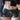 BELTED BLACK LEATHER SHORTS FOR CASUAL STREET PUNK STYLE
