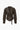 BELTED JACKET RETRO COFFEE FAUX LEATHER - Sweetheart Supplies