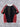 BLACK AND RED COLOR BLOCK CREW NECK T-SHIRT
