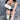 BLACK AND WHITE FAUX FUR CROSSBODY BAG AESTHETIC FUZZY