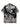 BLACK AND WHITE PATTERNED SHORT-SLEEVED SHIRT WITH SINGLE BREASTED PLACKET
